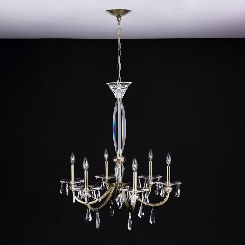 PASSO 6 LT CHAM GLD CHANDELIER