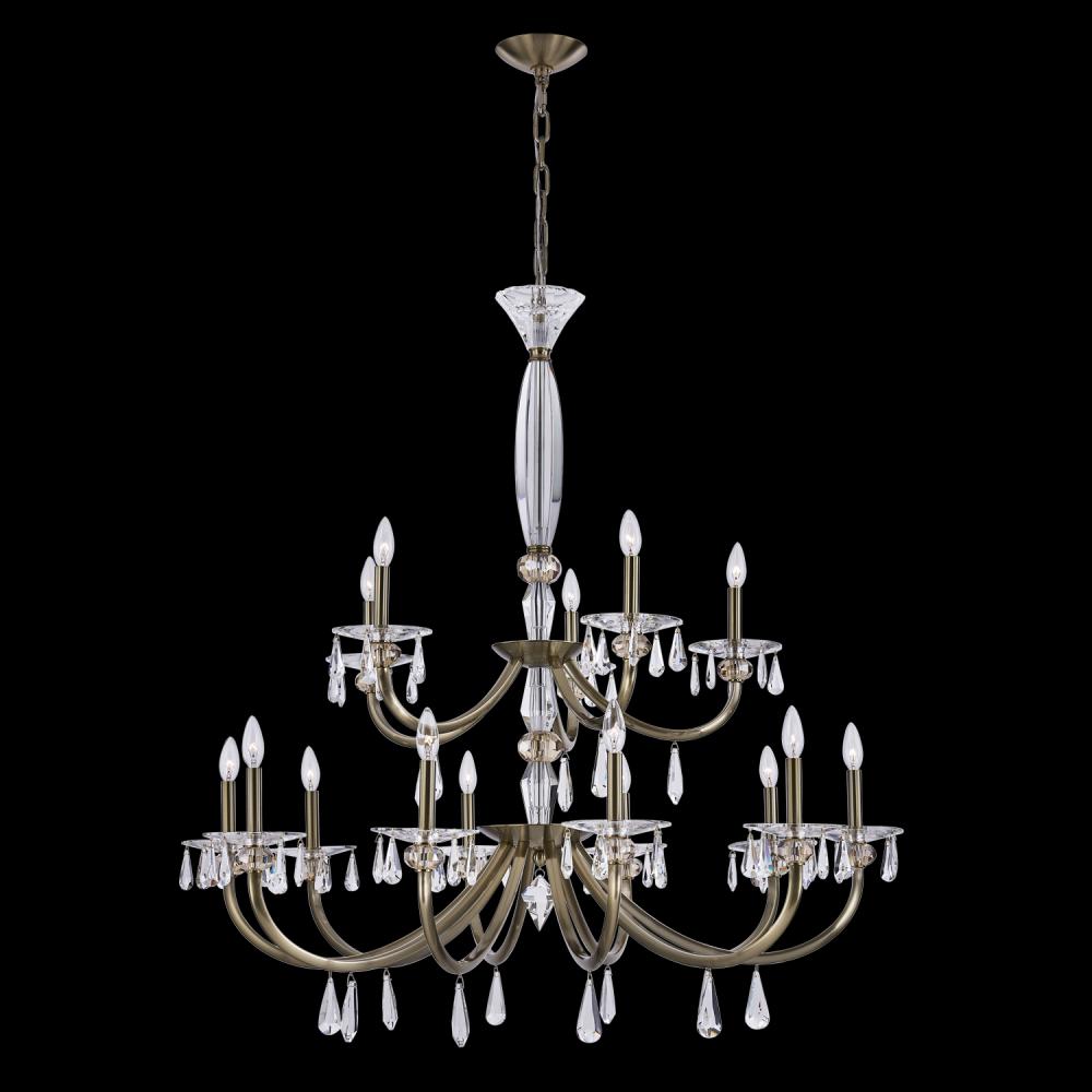 PASSO 15 LT CHAM GLD CHANDELIER