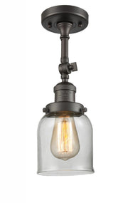Bell - 1 Light - 5 inch - Oil Rubbed Bronze - Adjustable Semi-Flush Mount