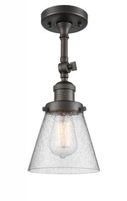 Cone - 1 Light - 6 inch - Oil Rubbed Bronze - Adjustable Semi-Flush Mount