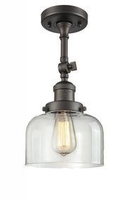 Bell - 1 Light - 8 inch - Oil Rubbed Bronze - Adjustable Semi-Flush Mount