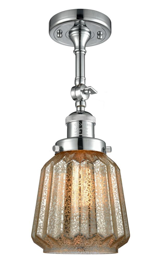 Chatham - 1 Light - 7 inch - Polished Chrome - Adjustable Semi-Flush Mount