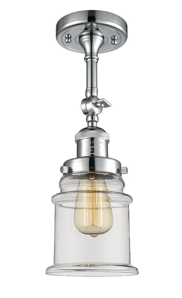 Canton - 1 Light - 6 inch - Polished Chrome - Adjustable Semi-Flush Mount