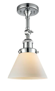 Cone - 1 Light - 8 inch - Polished Chrome - Adjustable Semi-Flush Mount