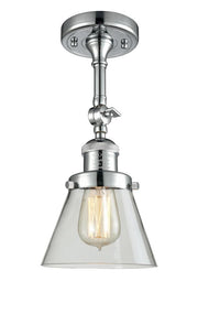 Cone - 1 Light - 6 inch - Polished Chrome - Adjustable Semi-Flush Mount