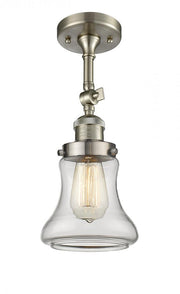 Bellmont - 1 Light - 6 inch - Brushed Satin Nickel - Adjustable Semi-Flush Mount