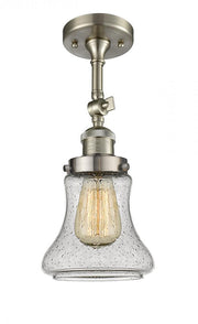 Bellmont - 1 Light - 6 inch - Brushed Satin Nickel - Adjustable Semi-Flush Mount