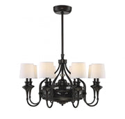 Brisa 8-Light Fan D'Lier in English Bronze