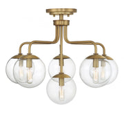 Marco 6-Light Ceiling Light in Warm Brass
