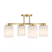 Herron 4-Light Ceiling Light in Warm Brass