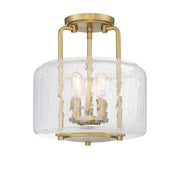 Avalon 3-Light Ceiling Light in Warm Brass