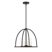 Abbott 4 Light Black Lantern Chandelier