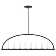 Abbott 8 Light Black Linear Chandelier