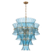 Abigail 21 Light Aged Brass Chandelier