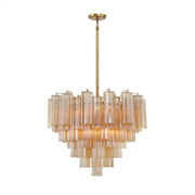 Addis 12 Light Aged Brass Chandelier