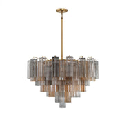 Addis 16 Light Aged Brass Chandelier