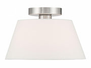 1-Light Ceiling Light in Brushed Nickel